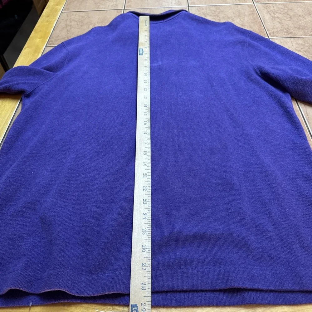Polo by Ralph Lauren Purple Half-Zip Sweater with Yellow Pony